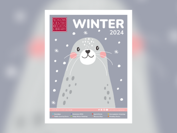 The cover of the Children's Winter 2024 calendar sits atop a blurred version of itself